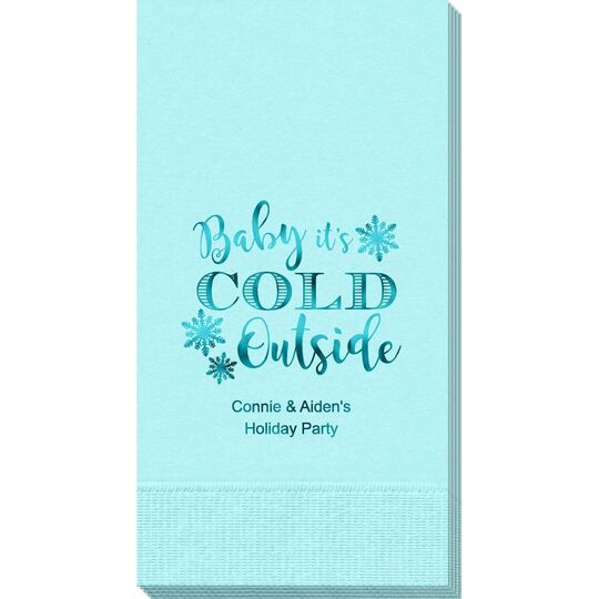Baby It's Cold Outside Guest Towels